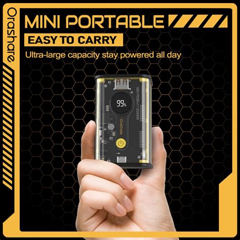 Orashare Ot Mah Transparent Mini Powerbank W Super Fast