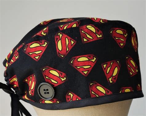 Superman Scrub Cap Superman Surgical Cap Superman Scrub Hat Er Nurses