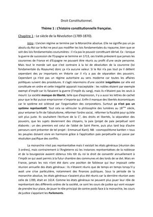 Plan Du Cours Droit Constitutionnel Th Orie De L Tat L Plan