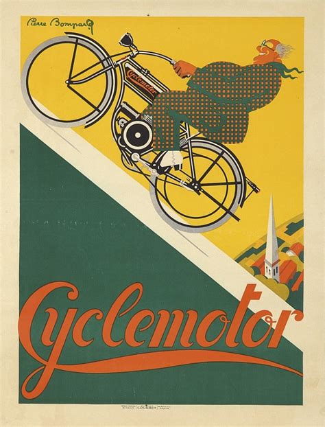 Velo Cycle Publicite Affiche Poster Ancien La Boite Verte