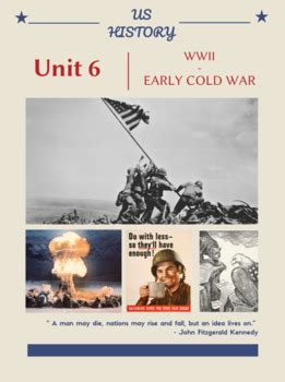 US History Unit 6 WWII Early Cold War Powerpoint Lesson Guided Notes