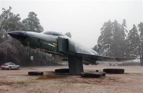 A Us Air Force Usaf Rf 4c Phantom Aircraft On Static Display At The