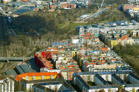 Luftbild Berlin Wohngebiet Einer Mehrfamilienhaussiedlung Am Lokdepot