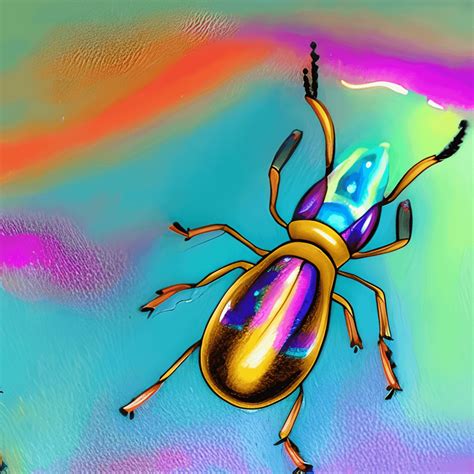 Hyperrealistic Hand Painted Lightening Bug Firefly Glow Bug Background ...