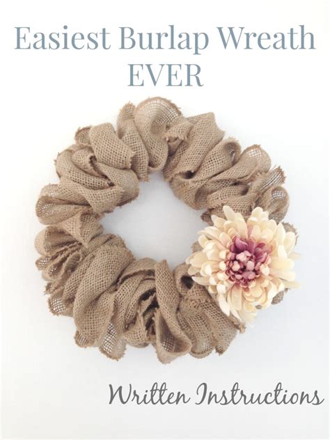 Easiest Burlap Wreath - Video Tutorial - Just Call Me Homegirl