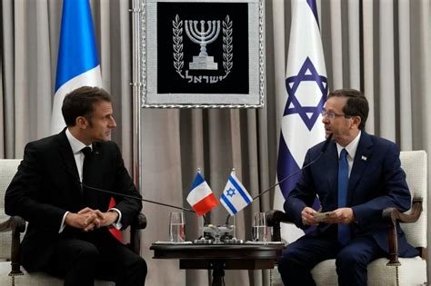 Macron En Israel La Primera Meta Debe Ser La Liberación De Todos Los