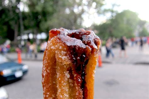 Chocolate filled churro in Coyoacan, Mexico City – Chow with Xhico