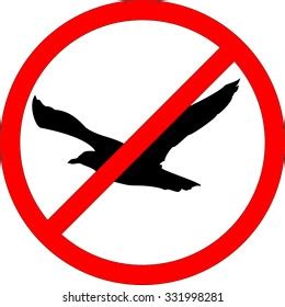 No Flying Aircraft Sign Forbidden Signs Stock Vector Royalty Free