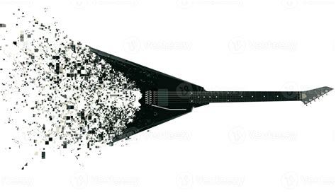 Black Heavy Metal Guitar Pixel Trails 31202299 Stock Photo At Vecteezy