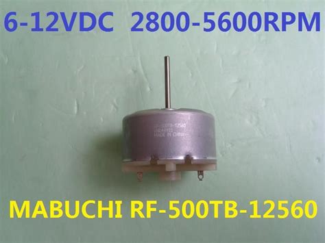 2019 Mabuchi Motor RF 500TB 12560 6 12VDC 2800 5600RPM From Zhaiye1999 ...