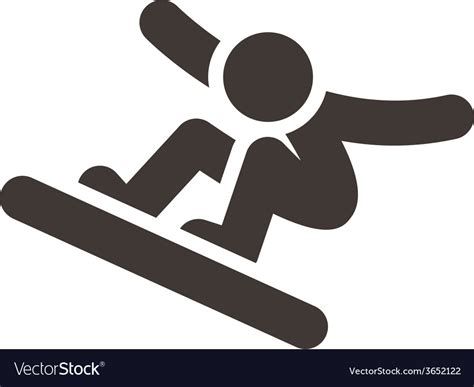 Snowboard Icon Royalty Free Vector Image VectorStock