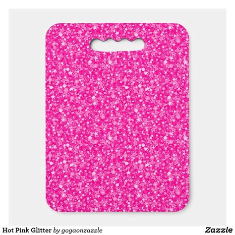 Hot Pink Glitter Seat Cushion Zazzle Purple Glitter Pink Glitter