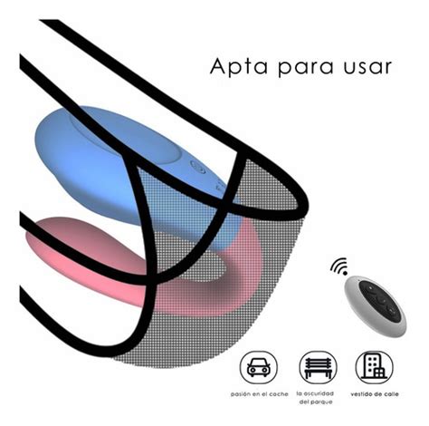 Control Remoto Inal Mbrico Doble Cabeza Dildo Vibrador Meses Sin