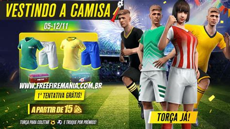 Amanhã no Free Fire Novos uniformes das Camisas de Time estarão