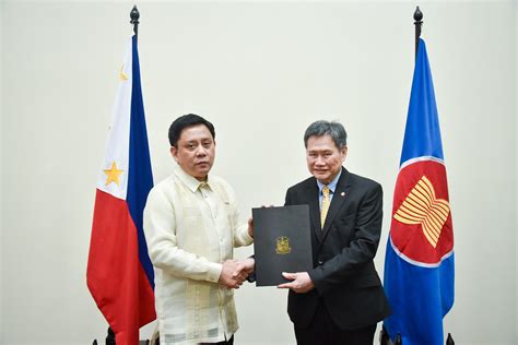 Presentation Of Credentials Of The Permanent Representative Of The Phillipines To Asean Asean