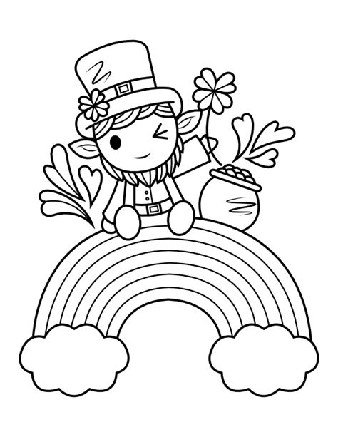 Leprechaun Coloring Page Printable