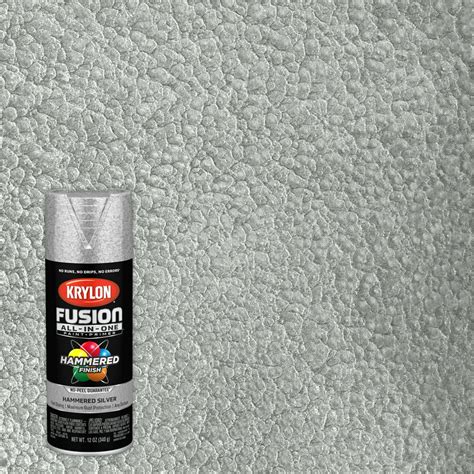 Krylon Fusion All In One Spray Paint Hammered Silver 12 Oz