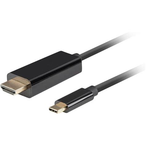 Lanberg Ca Cmhd Cu Bk Cable Usb C A Hdmi Macho Macho K Hz