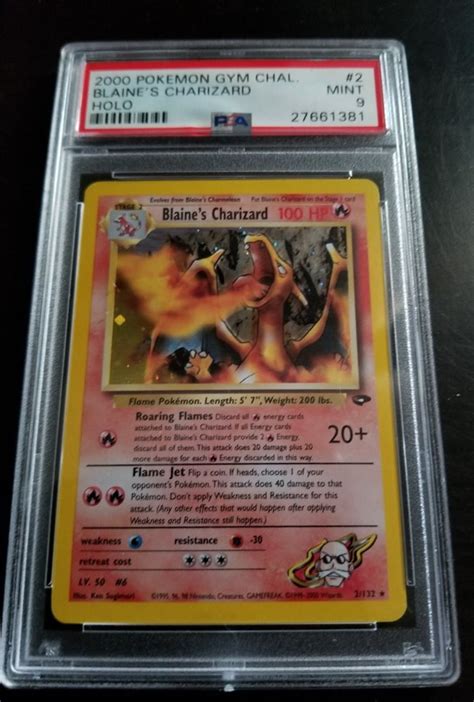 Pokemon Psa Mint Corrected Blaine S Charizard Gym