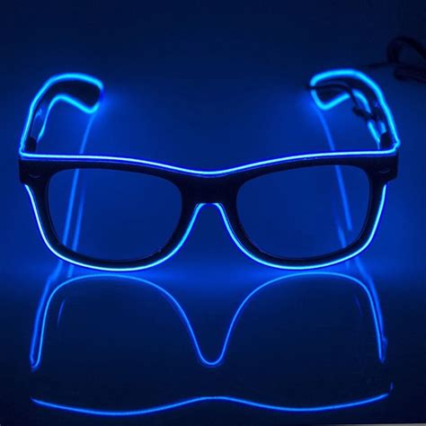 Gafas Led De Ne N Para Fiesta Lentes Intermitentes Con Cable El