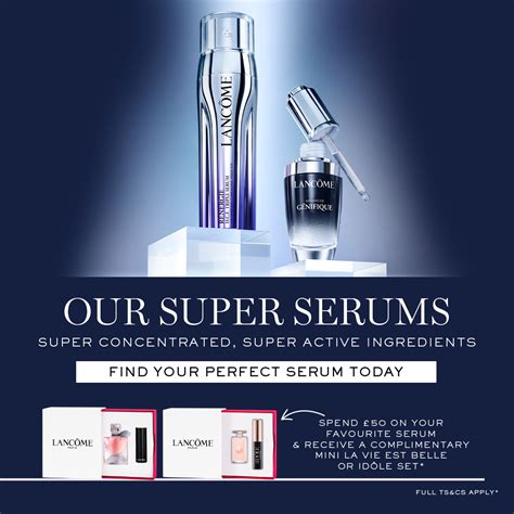 Lancôme UK Discover Lancôme s Super Serums Milled