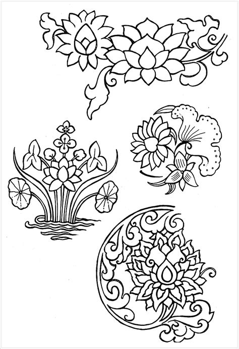 Цветочные мотивы в китайском орнаменте: ornament_i_stil — LiveJournal