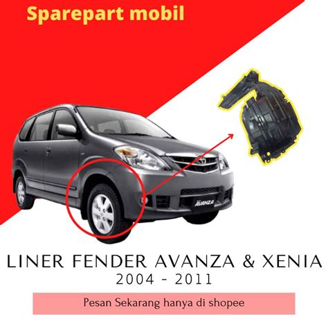 Jual Liner Fender Ban Depan Mobil Avanza Xenia Tahun