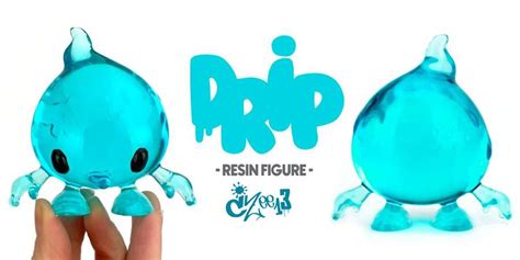 Clutter Presents The Drip Blue Solid Ocean Blue Clear Resin Art