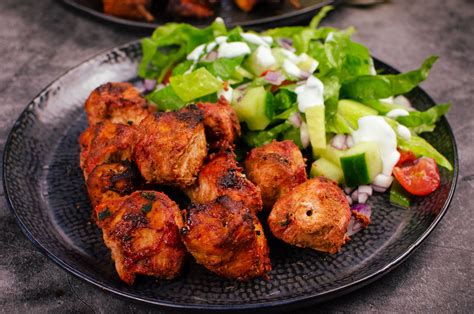 Tandoori Chicken Tikka Kebab - Indian style skewers for starter or main