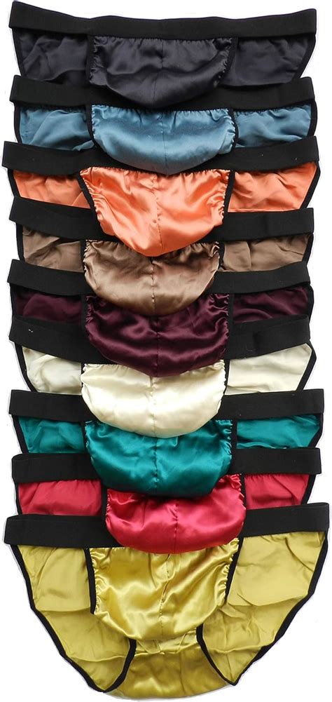 Qianya Stück Seide Slip Bikini Herren Silk Unterwäsche Größe M L XL XL XL Amazon de