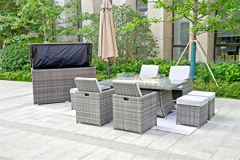 Ebern Designs Tymar Rectangular 8 Person Dining Set With Cushions