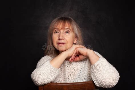 Cute Mature Senior Woman Portrait Stock Photo Image Of Cheerful Business 248997196