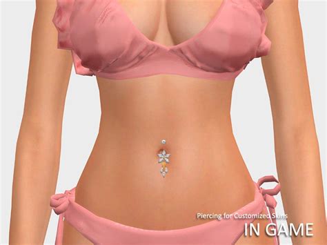 The Sims Sims 4 Cas Sims Cc Belly Button Piercing Belly Button