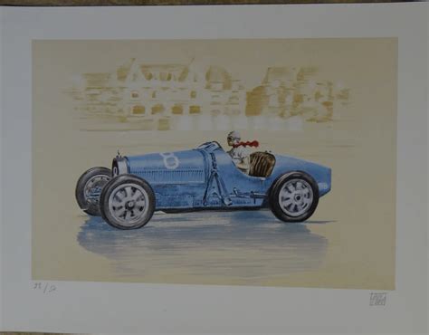 Marie ArtCollection On Twitter Original Signed Lithograph Bugatti 35