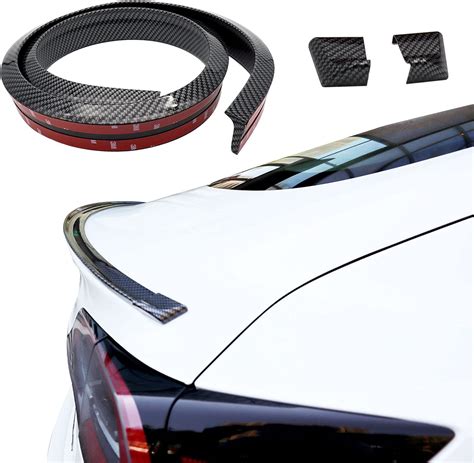 Buy Vacallity Universal Carbon Fiber Trunk Spoiler Lip Kit Ft Car