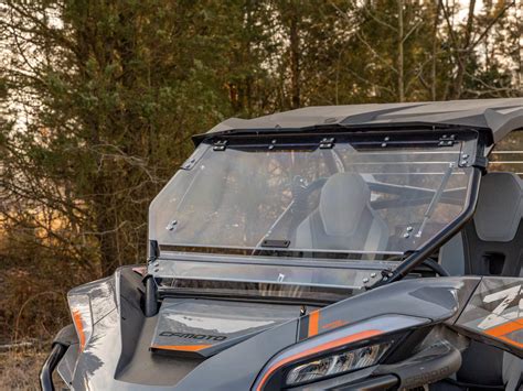 Buy SuperATV Scratch Resistant 1 4 Polycarbonate Flip UTV Windshield