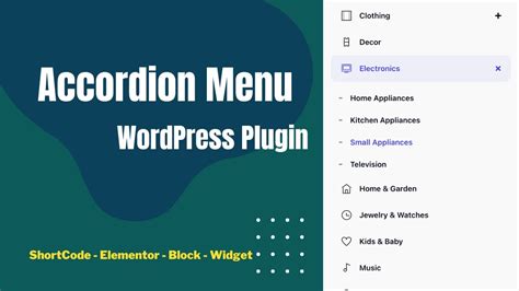 WPB Accordion Menu WordPress Plugin WooCommerce Category Accordion