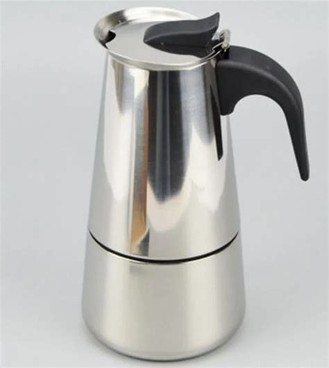 Stainless Steel Mocha Coffee Maker Latte Percolator Coffee Pot Espresso ...