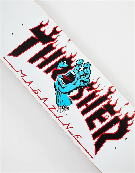 Santa Cruz X Thrasher Screaming Flame Logo Skateboard Deck 8