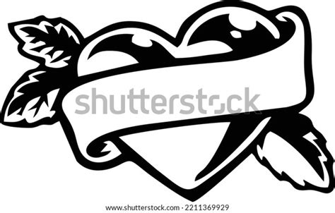 Heart Tattoo Vector Drawing Sketch Design Stock Vector (Royalty Free ...