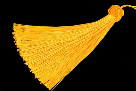 2 Pcs 59 15cm Golden Yellow Tassel 17cm Thickness Etsy