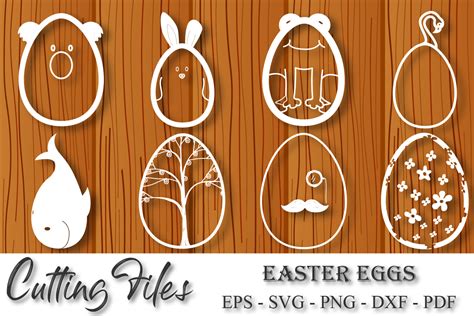 Cute Easter Eggs Svg Cutting Files Graphic By Kakasoto · Creative Fabrica