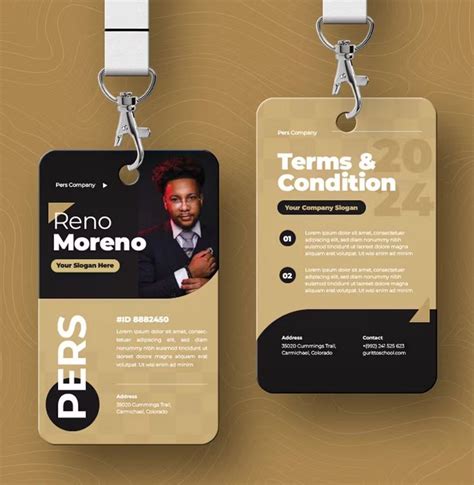 Pin On Id Card Design Templates