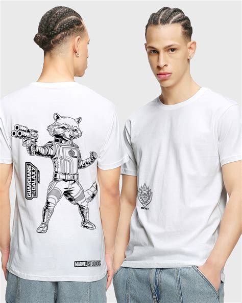 Buy Mens White Rocket Graphic Printed T Shirt Online At Bewakoof