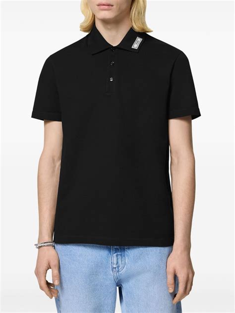 Versace Playera Tipo Polo Con Logo A Os Negro Farfetch Mx