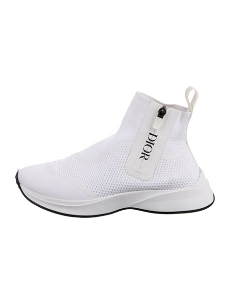 DIOR MEN B25 'White' Sock Sneakers - White Sneakers, Shoes - DIORM35178 ...