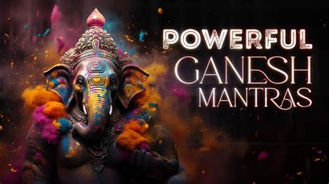 Extremely POWERFUL Ganesh Mantras Remove All Obstacles Mantras For