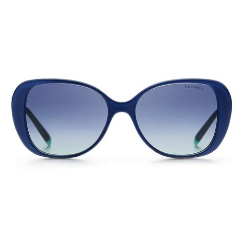 Tiffany And Co Butterfly Sunglasses Dark Blue Silver Blue Tiffany T Collection Tiffany