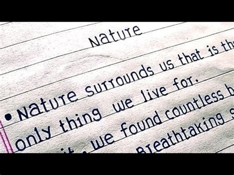 10 Lines On Nature In English Essay On Nature In English Essay