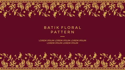 Luxury Batik Floral Pattern Frame Border Background 48859346 Vector Art